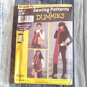 Sewing for Dummies vest bag scarf hat belt